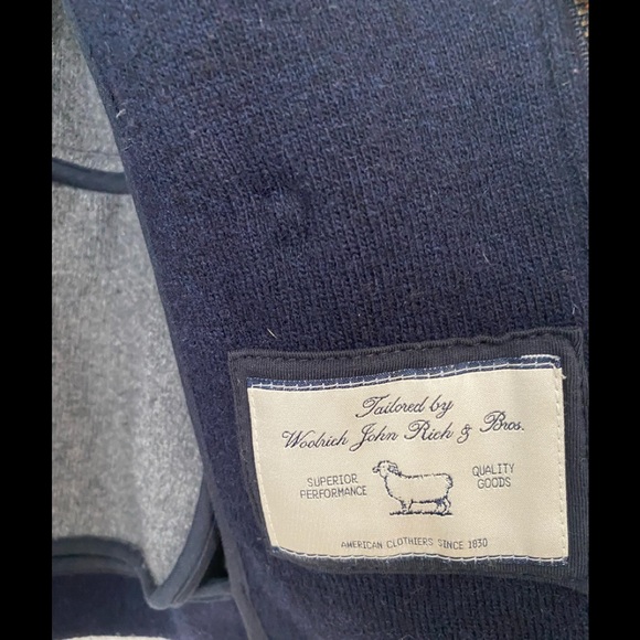 Woolrich wool Sweater Jacket with real fur - Picture 10 of 14